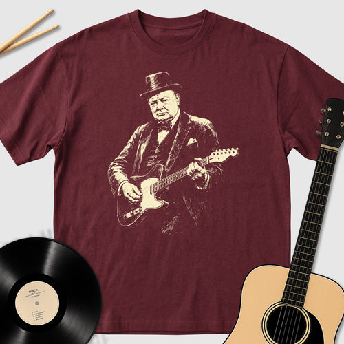Churchill Playing Guitar